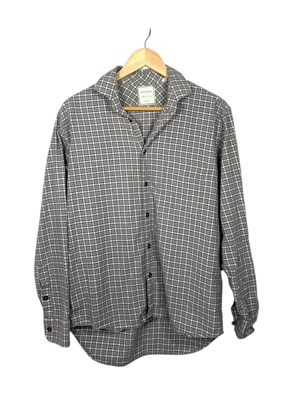 Billy Reid Standard Cut Plaid Button Down Shirt Men’s Medium